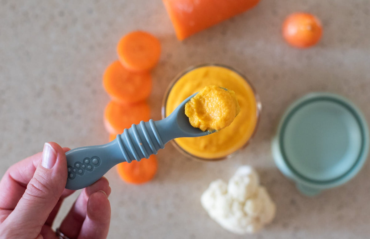 Pumpkin, carrot & cauliflower puree